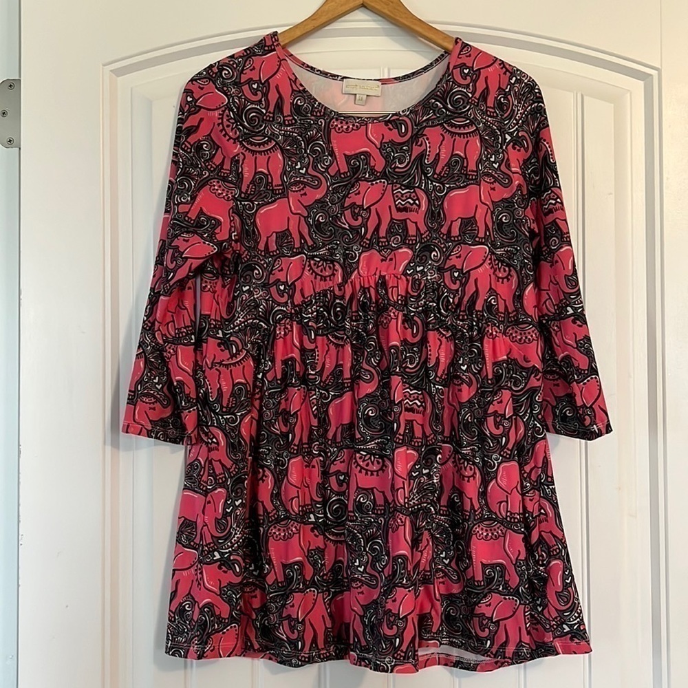 Simply Southern Elephant Print  Dress Size  Medium